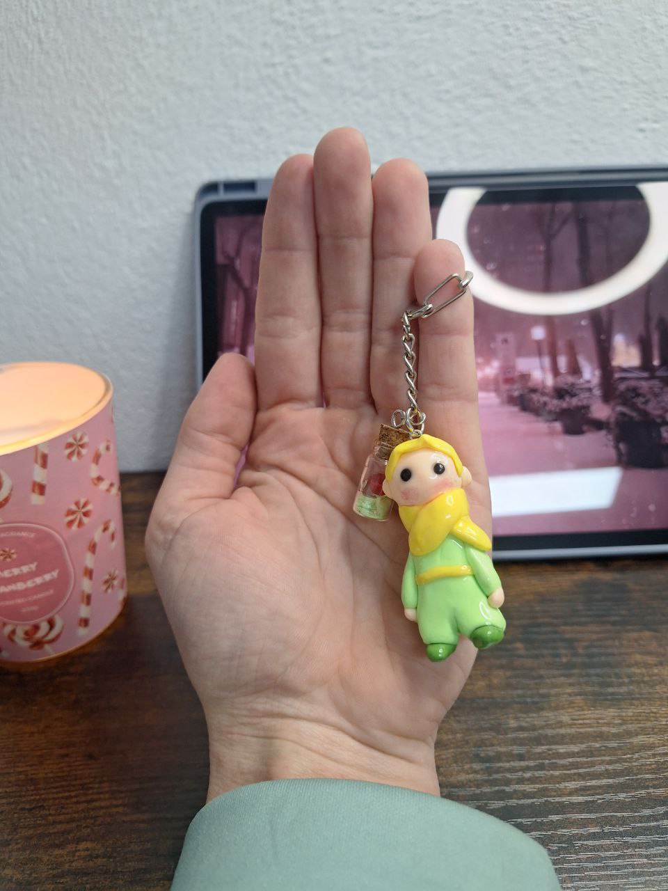 The little prince inspired keychain